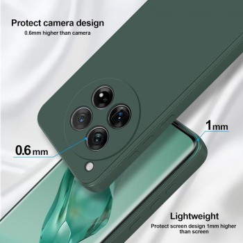 Liquid Air silikoninis žalias dėklas - su kameros apsauga (Oneplus 12R)